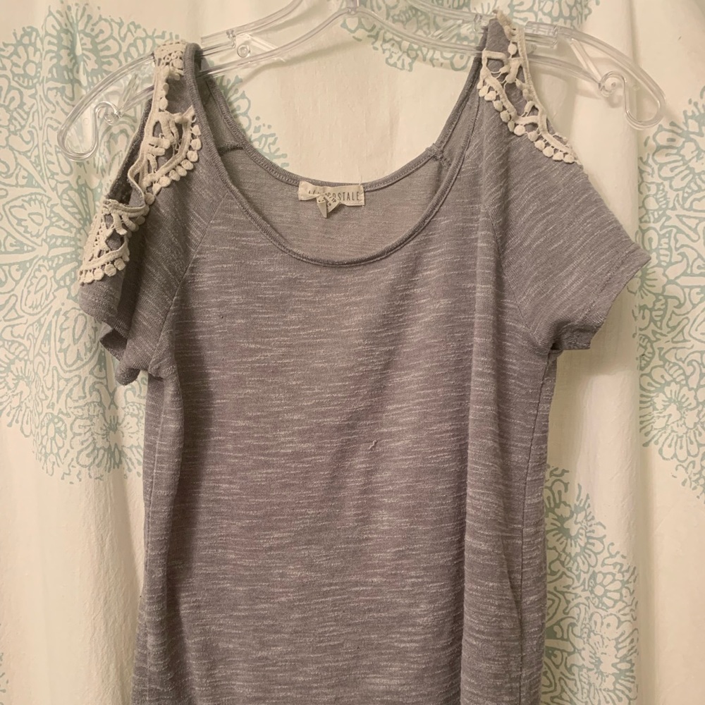 cold shoulder crochet top